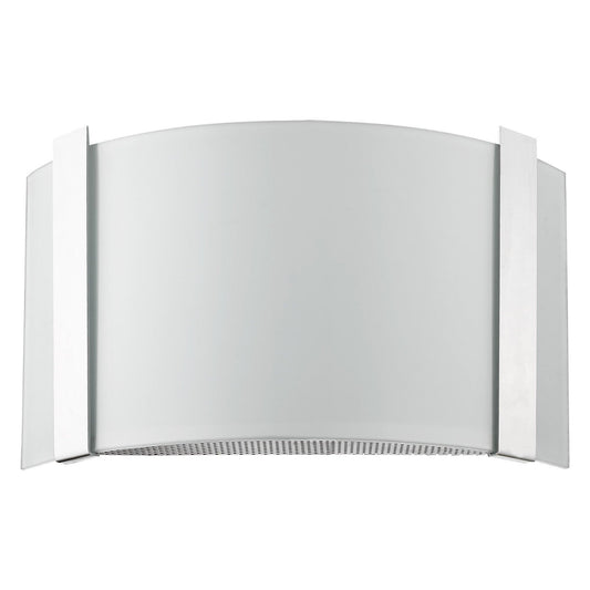 Polished Chrome Wall Sconce with Frosted Glass Shade - AFS