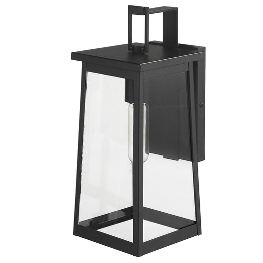 Black Contempo Elongated Outdoor Wall Light - AFS