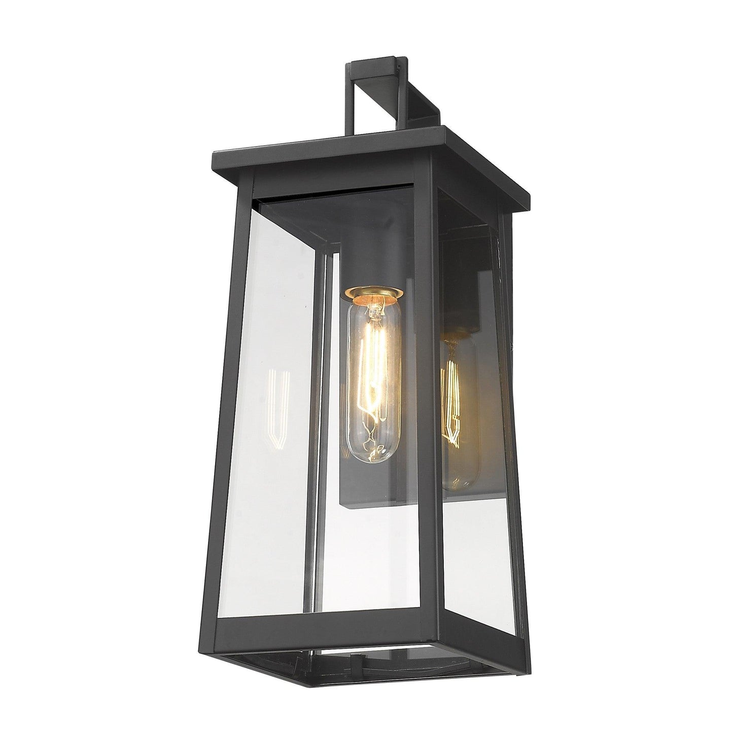 Black Contempo Elongated Outdoor Wall Light - AFS