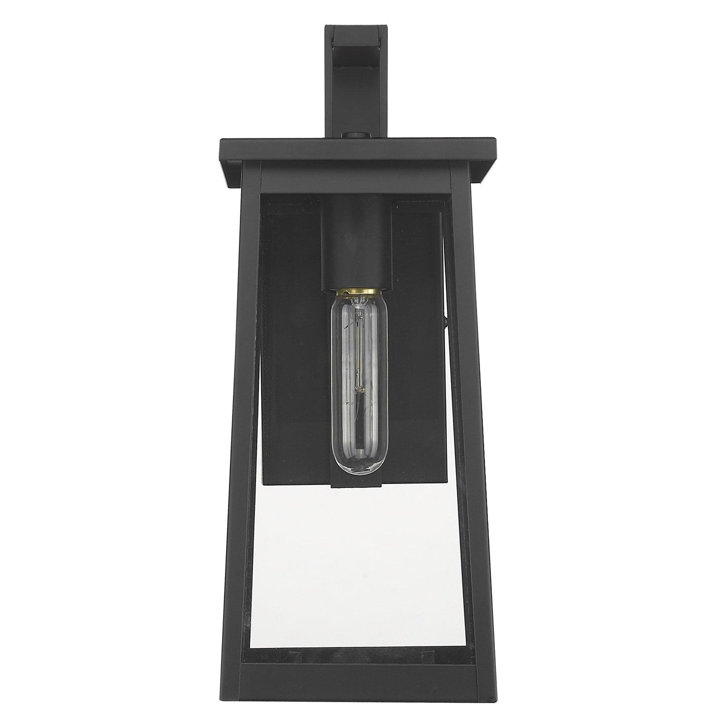 Black Contempo Elongated Outdoor Wall Light - AFS