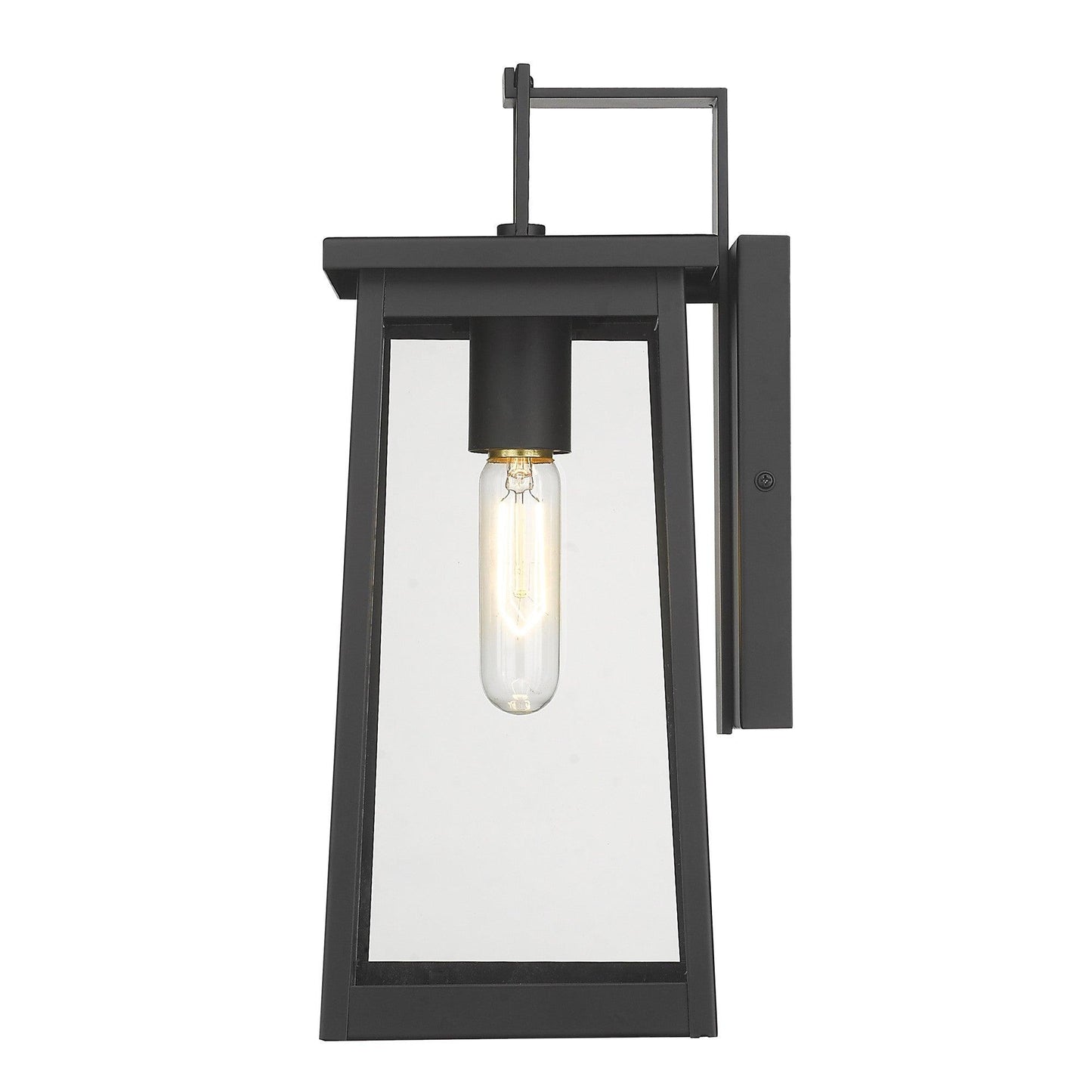 Black Contempo Elongated Outdoor Wall Light - AFS