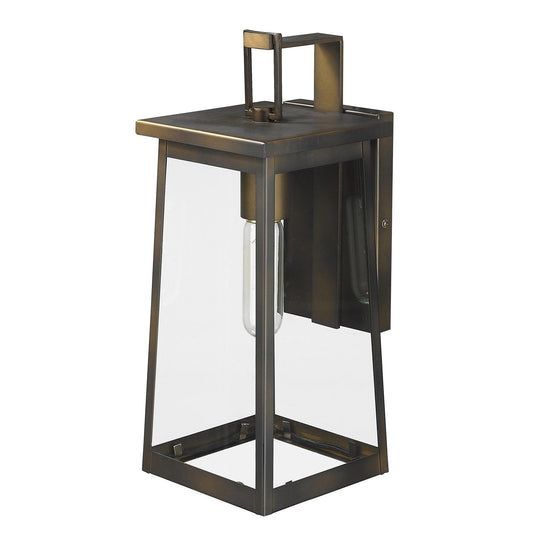 Burnished Bronze Contempo Elongated Outdoor Wall Light - AFS