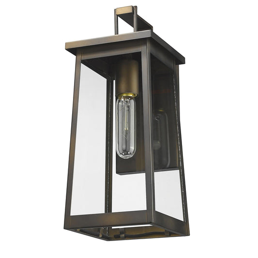 Burnished Bronze Contempo Elongated Outdoor Wall Light - AFS