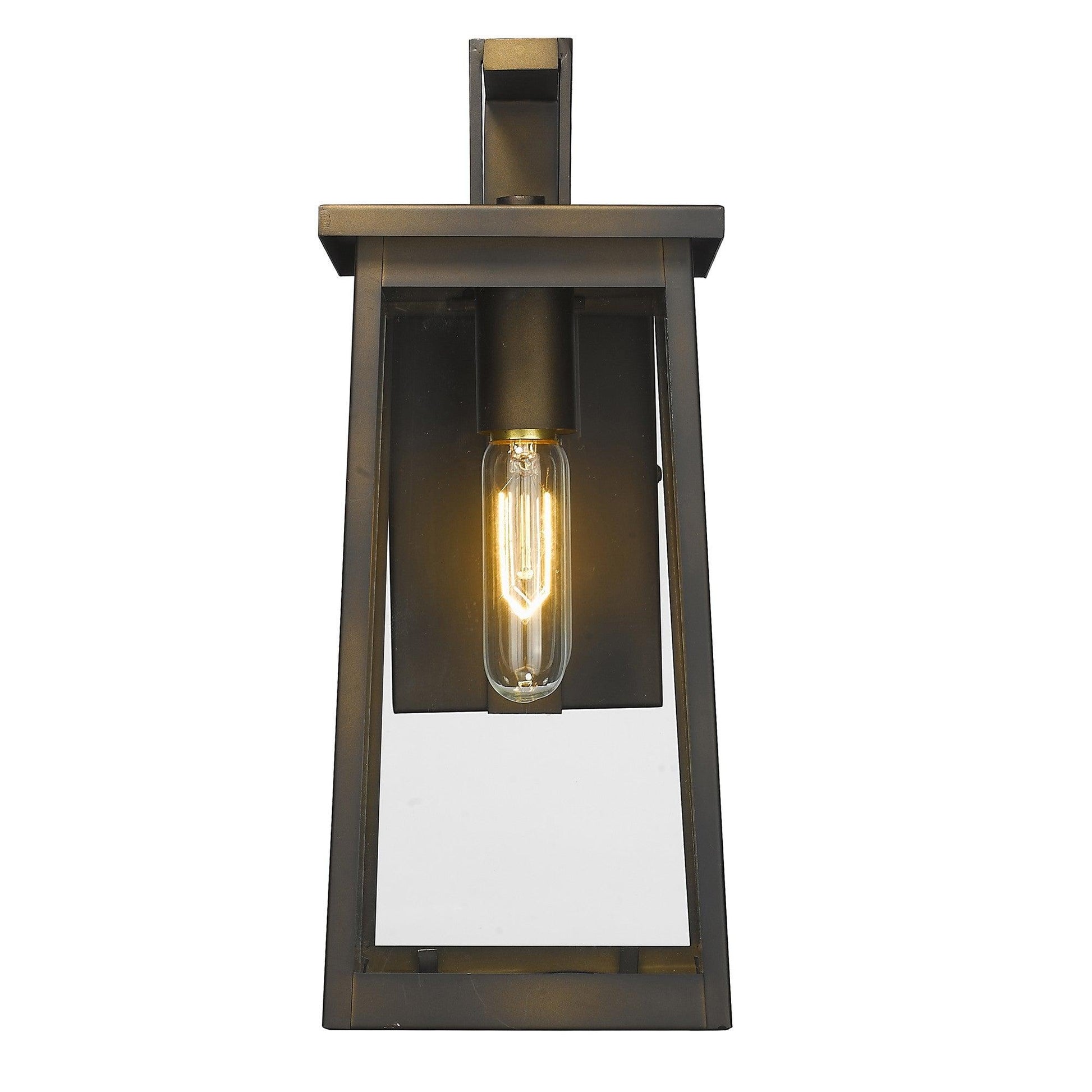 Burnished Bronze Contempo Elongated Outdoor Wall Light - AFS