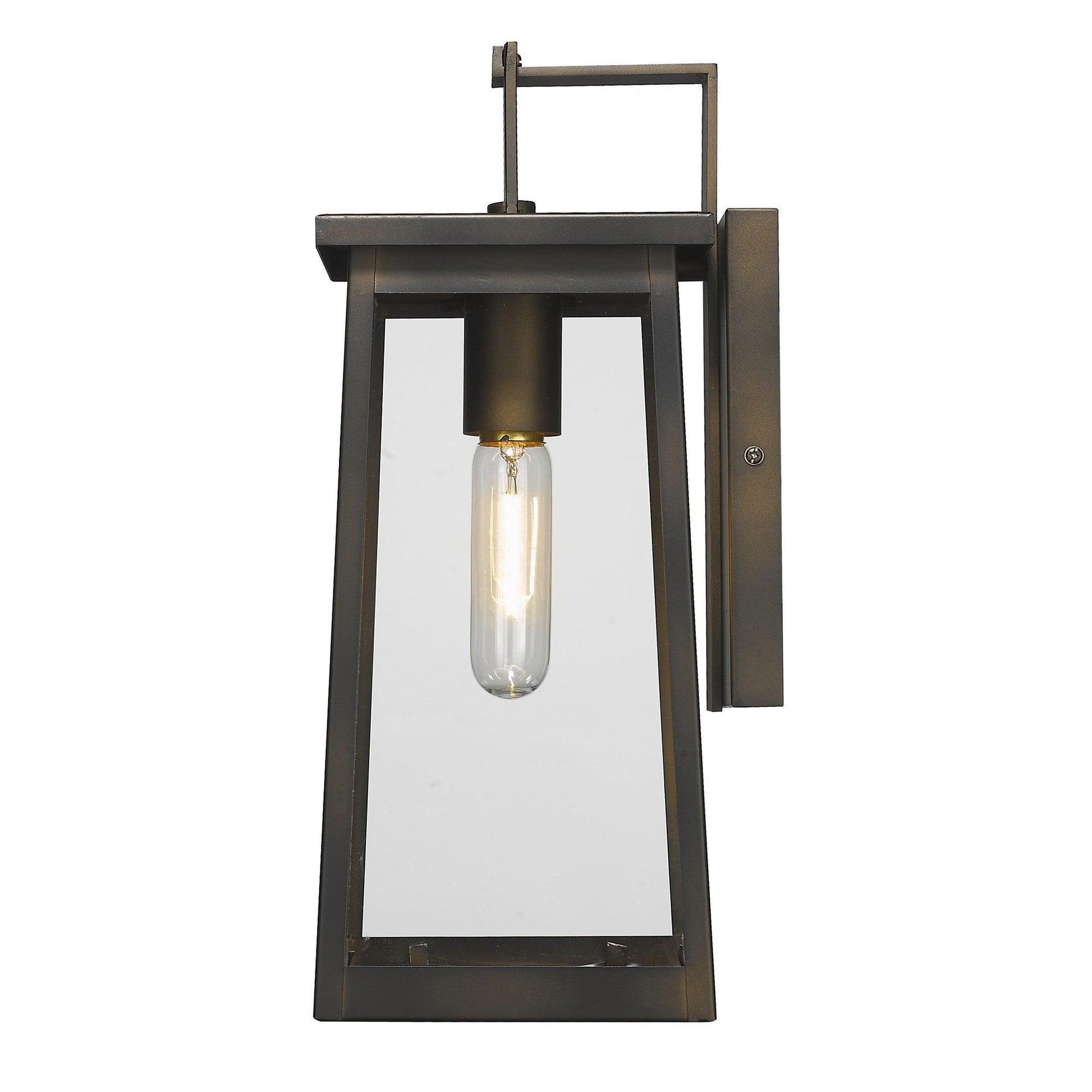 Burnished Bronze Contempo Elongated Outdoor Wall Light - AFS