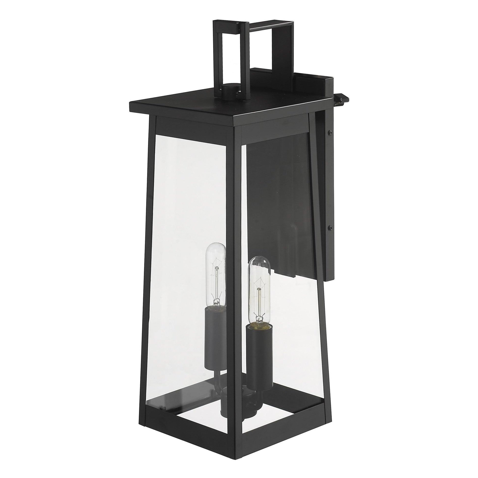 Alden 2-Light Matte Black Wall Light - AFS