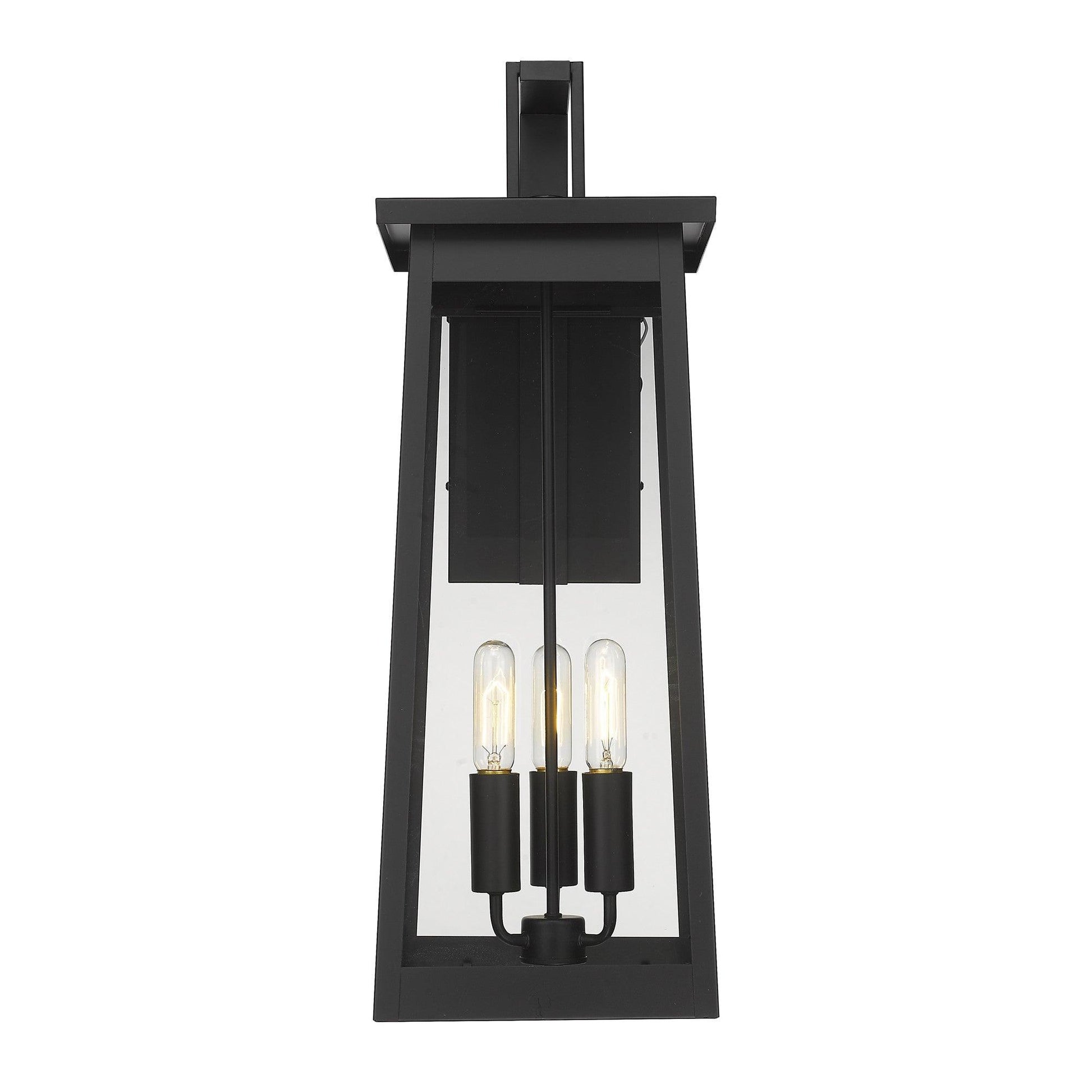 Alden 3-Light Matte Black Wall Light - AFS