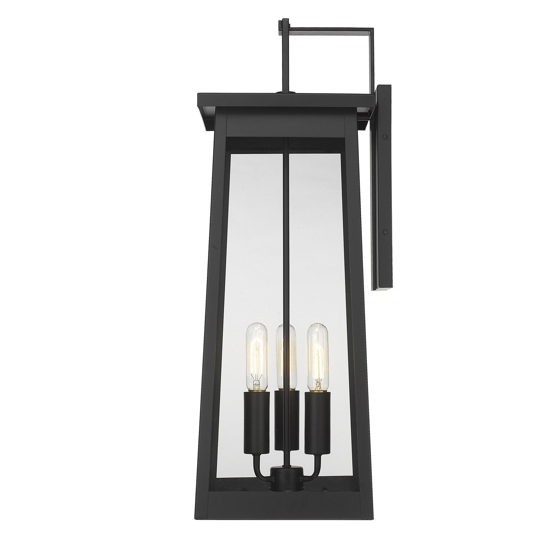 Alden 3-Light Matte Black Wall Light - AFS