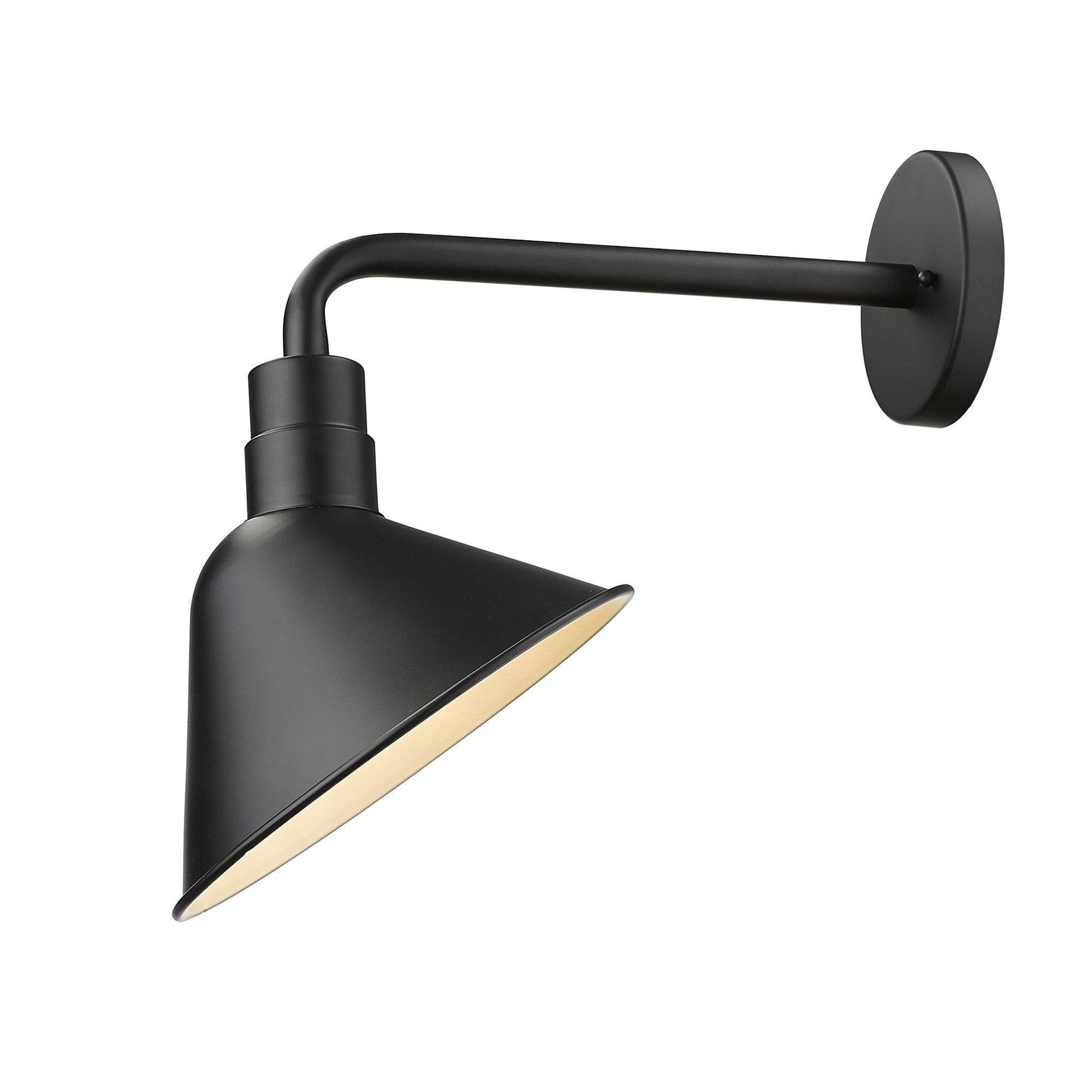 Fuller 1-Light Matte Black Wall Light - AFS