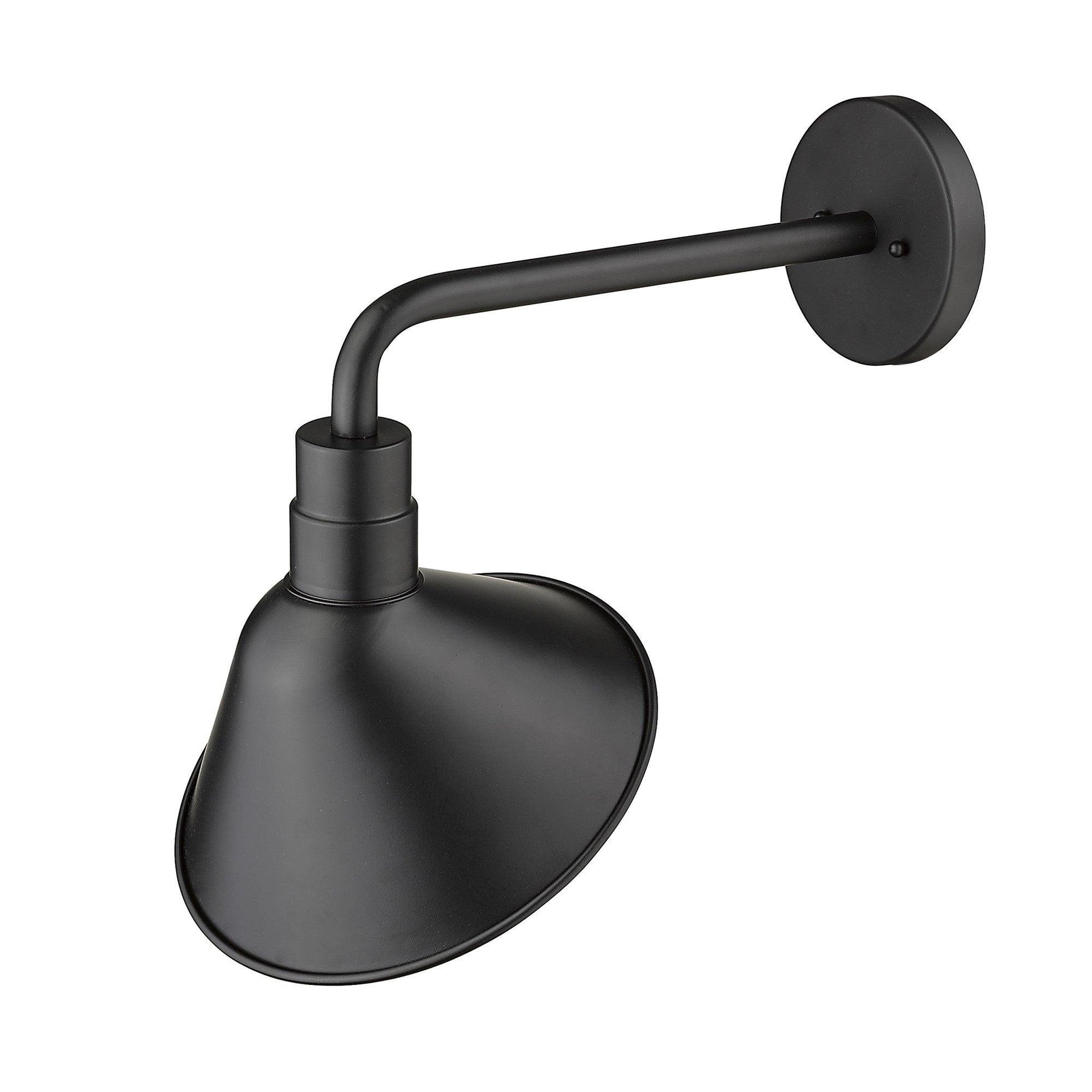 Fuller 1-Light Matte Black Wall Light - AFS