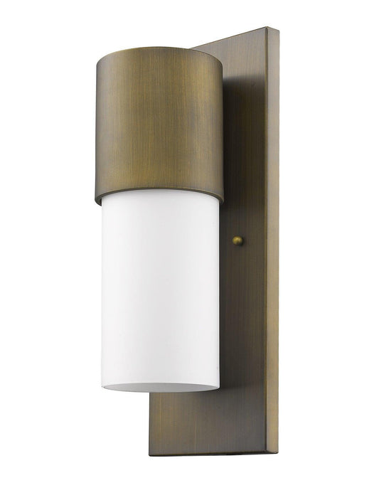 Contemporary Brushed Gold and White Wall Light - AFS