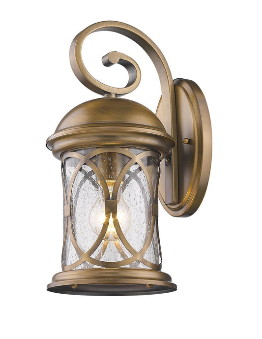 Lincoln 1-Light Antique Brass Wall Light - AFS