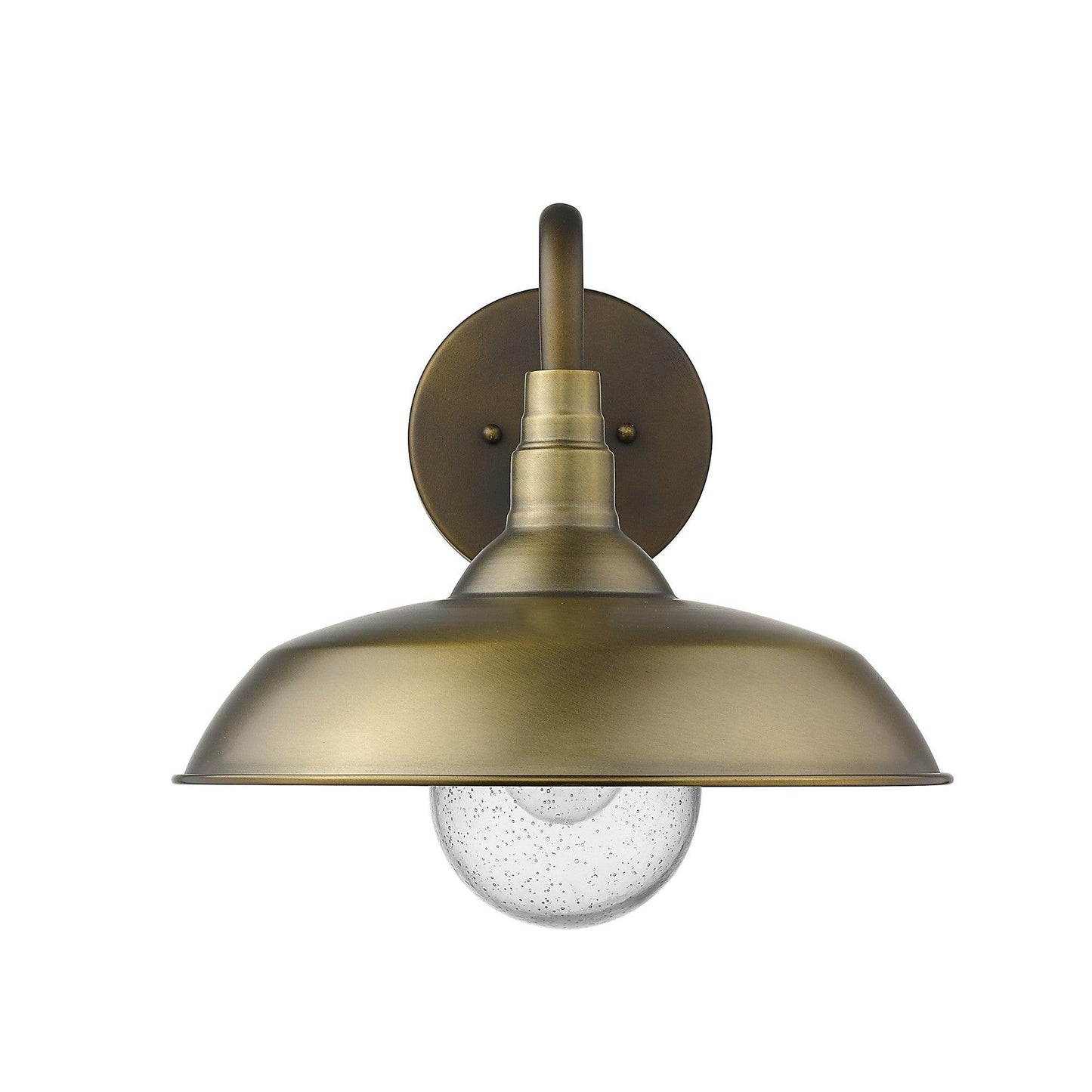 Burry 1-Light Antique Brass Wall Light - AFS