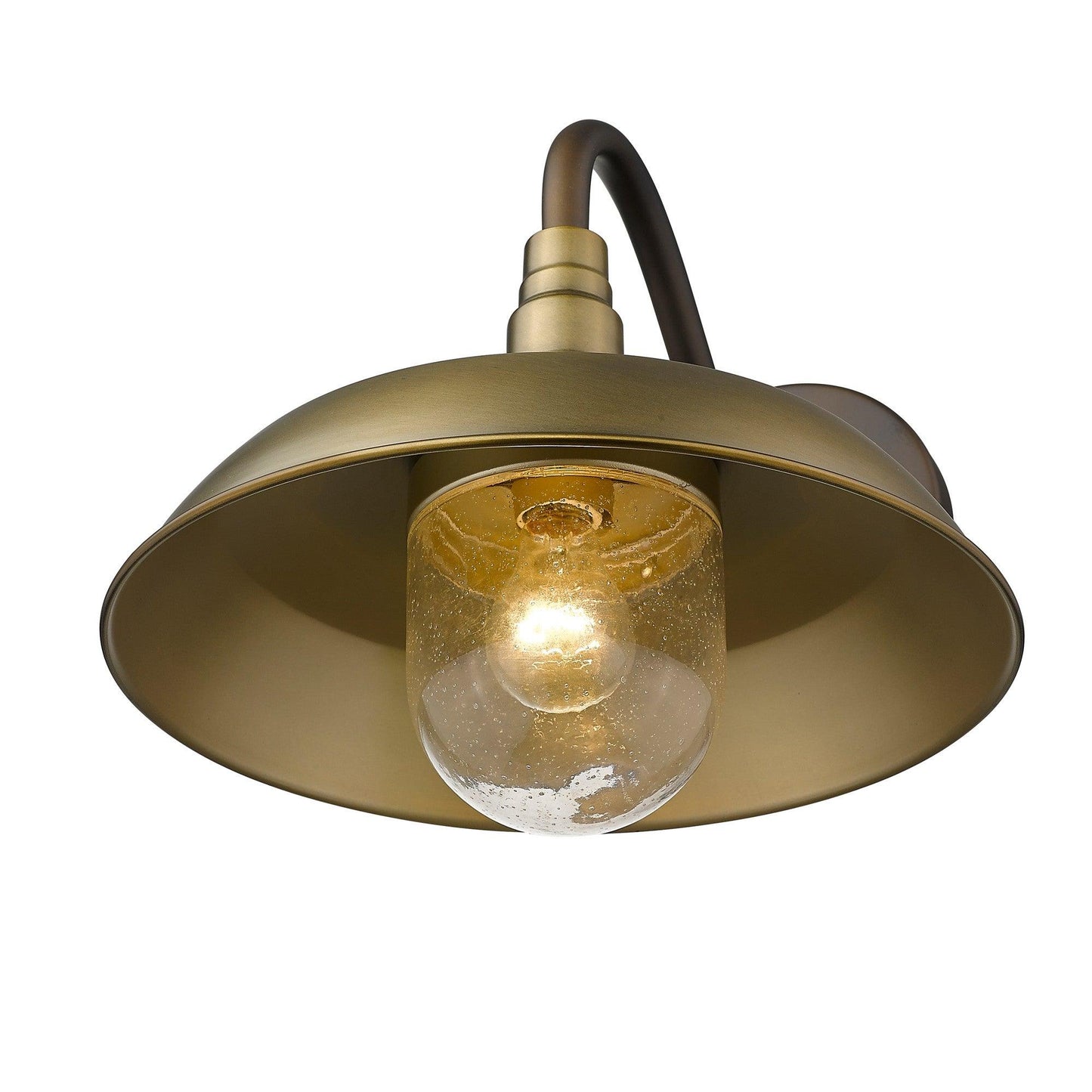 Burry 1-Light Antique Brass Wall Light - AFS