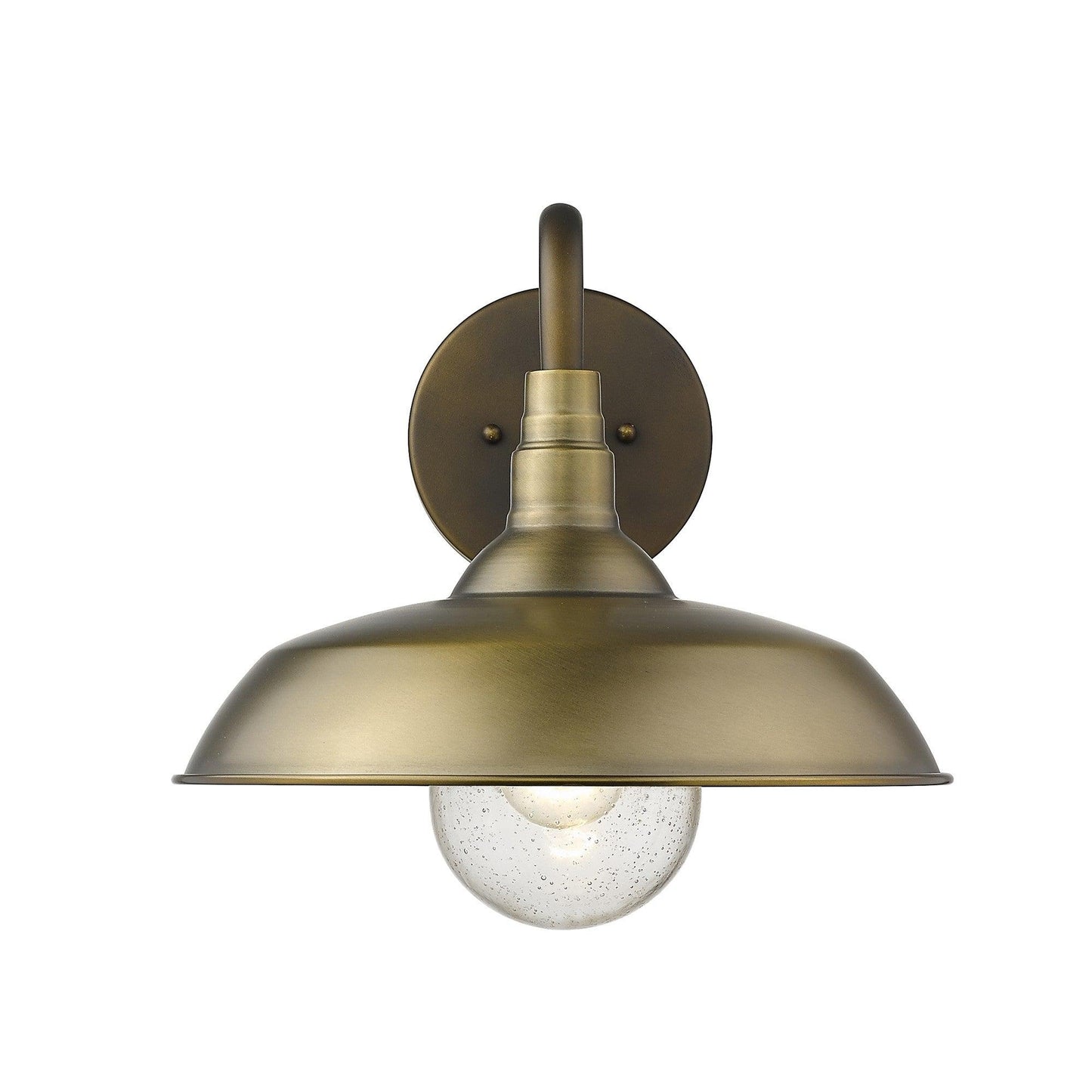 Burry 1-Light Antique Brass Wall Light - AFS