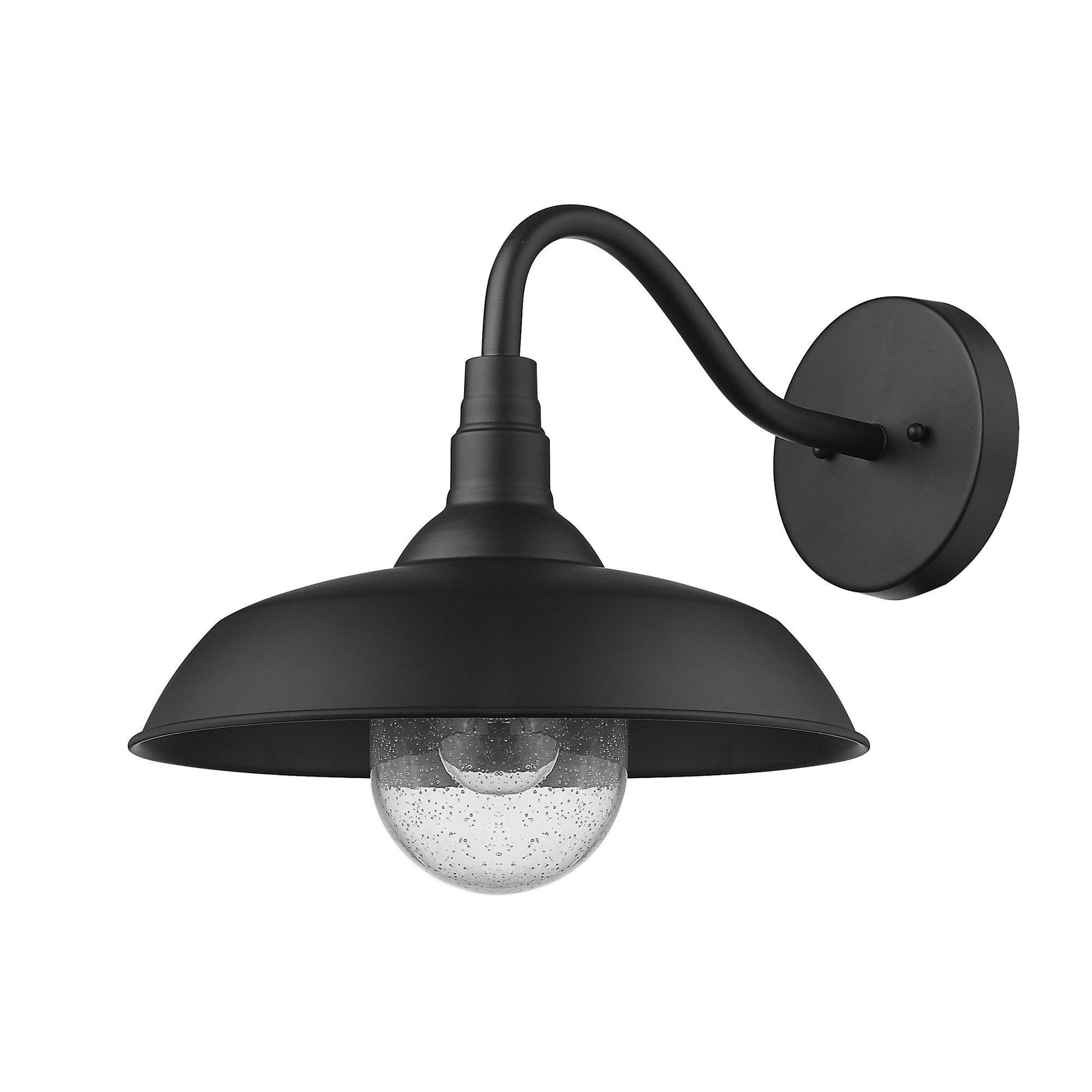 Burry 1-Light Matte Black Wall Light - AFS