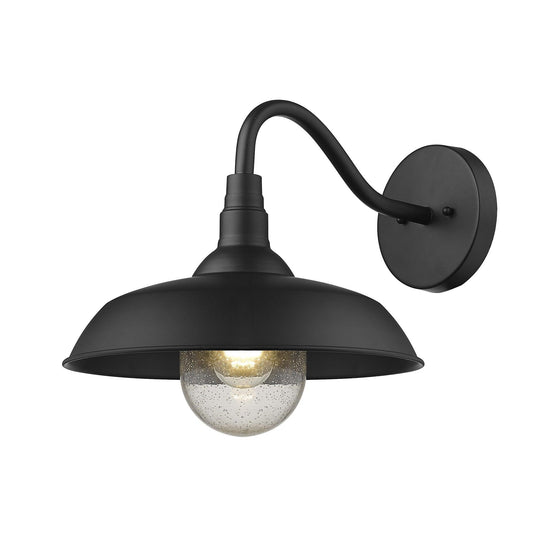 Burry 1-Light Matte Black Wall Light - AFS