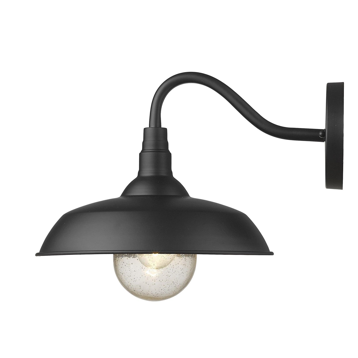 Burry 1-Light Matte Black Wall Light - AFS