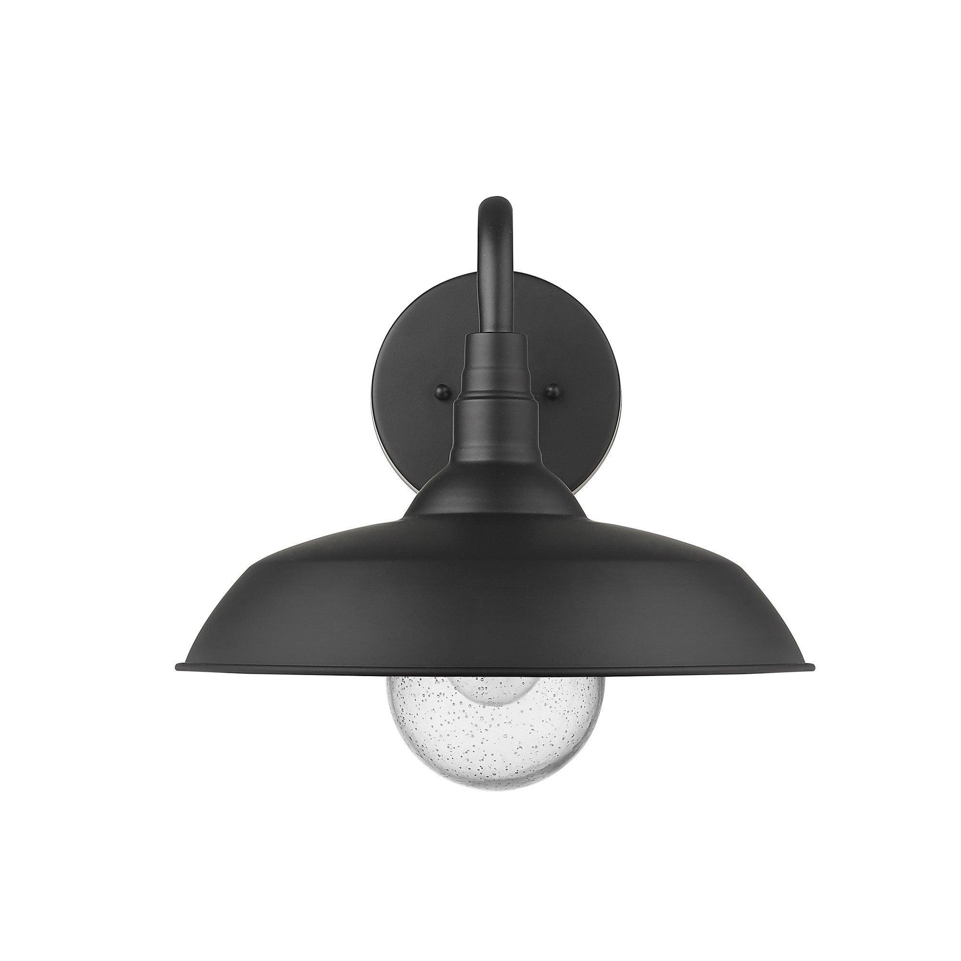 Burry 1-Light Matte Black Wall Light - AFS