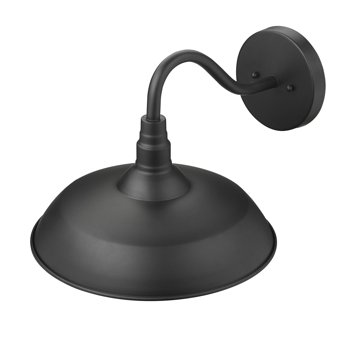 Burry 1-Light Matte Black Wall Light - AFS