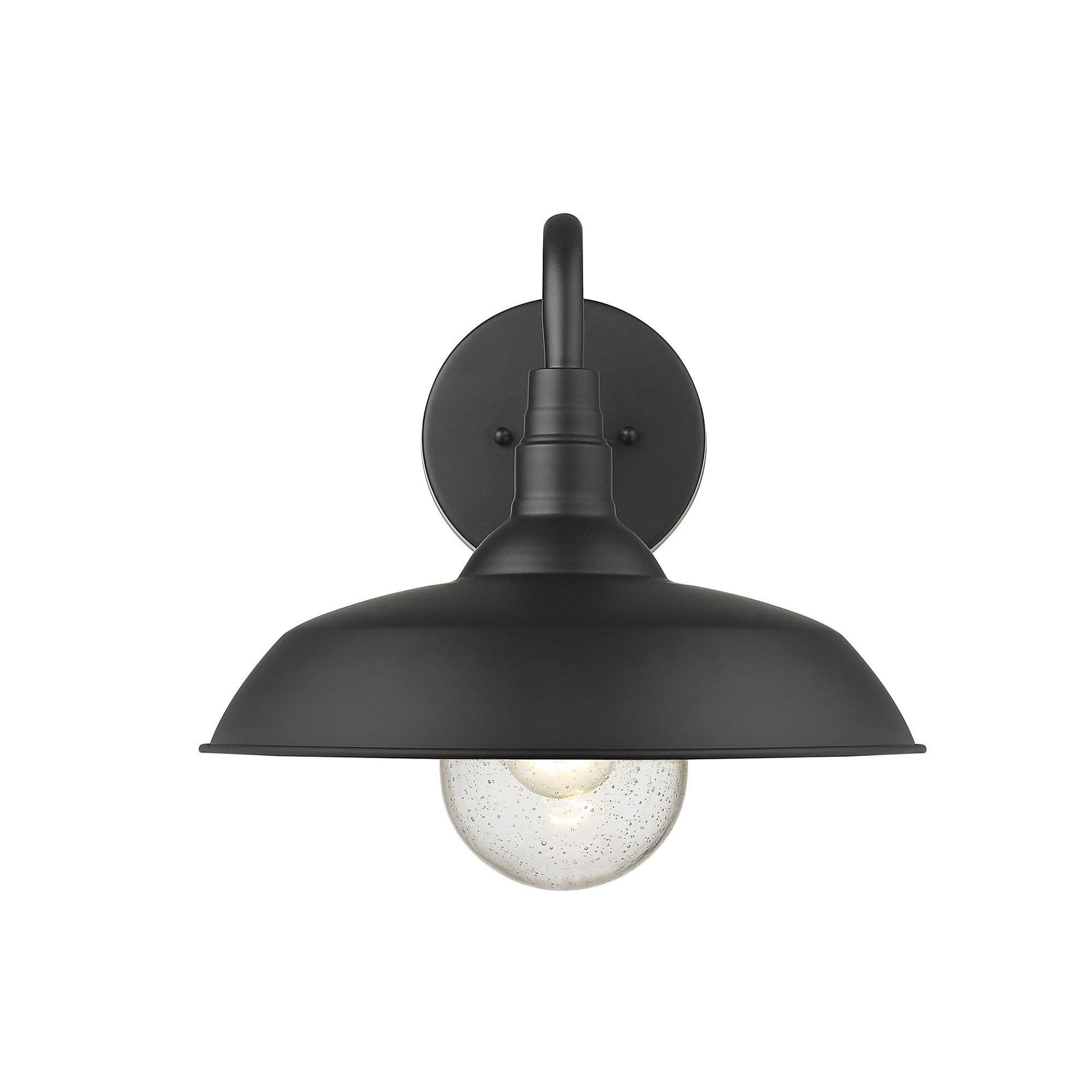 Burry 1-Light Matte Black Wall Light - AFS