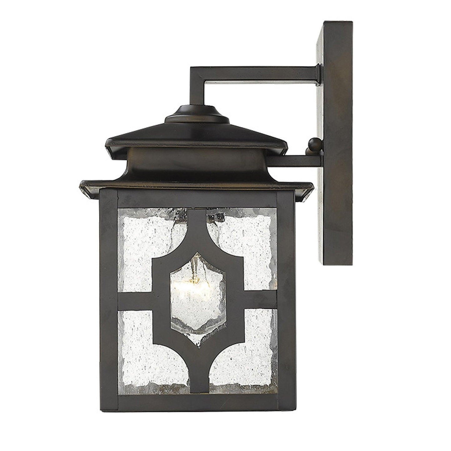 Antique Bronze Outdoor Lantern Wall Light - AFS