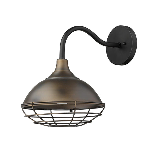Afton 1-Light Oil-Rubbed Bronze Wall Light - AFS