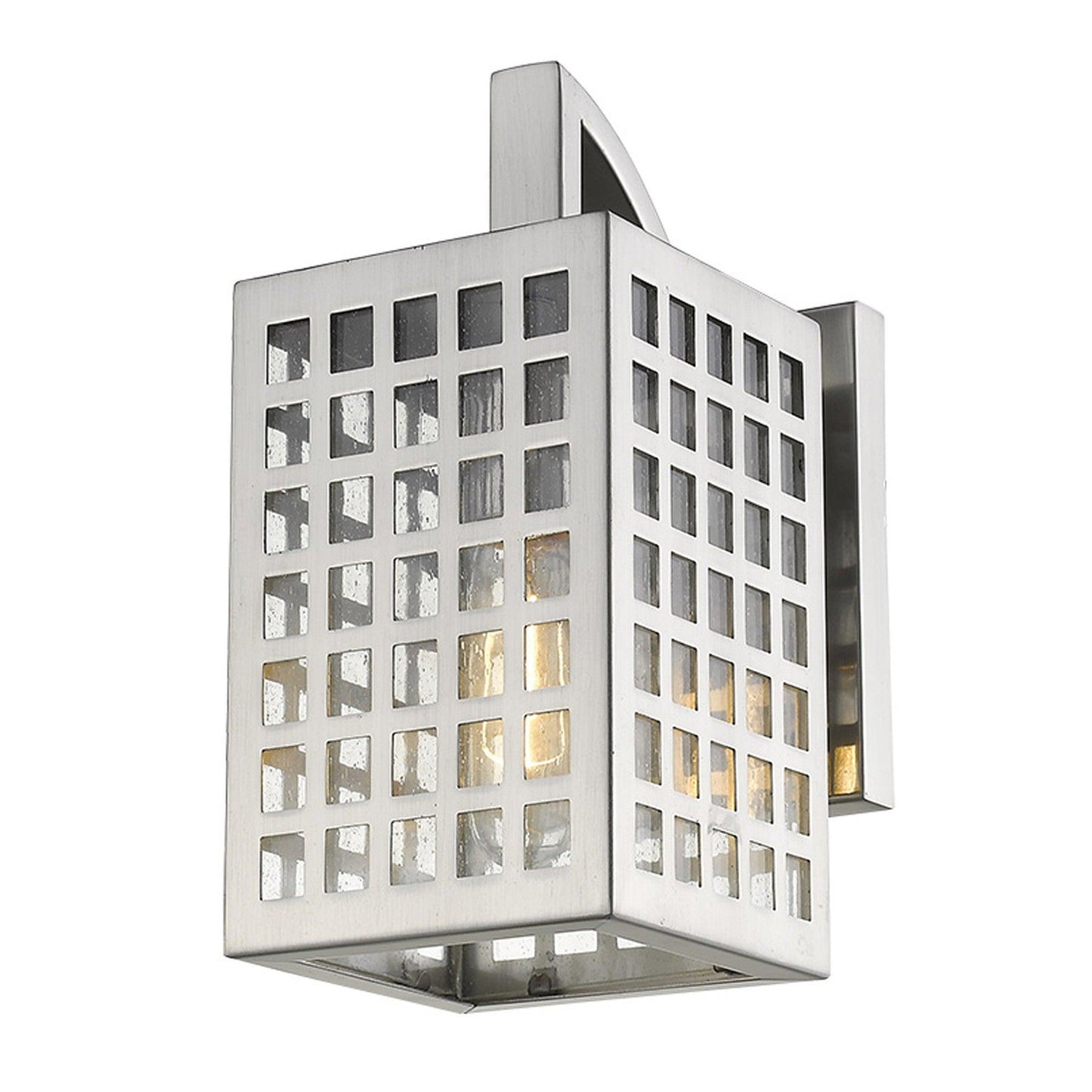 Letzel 1-Light Satin Nickel Wall Light - AFS