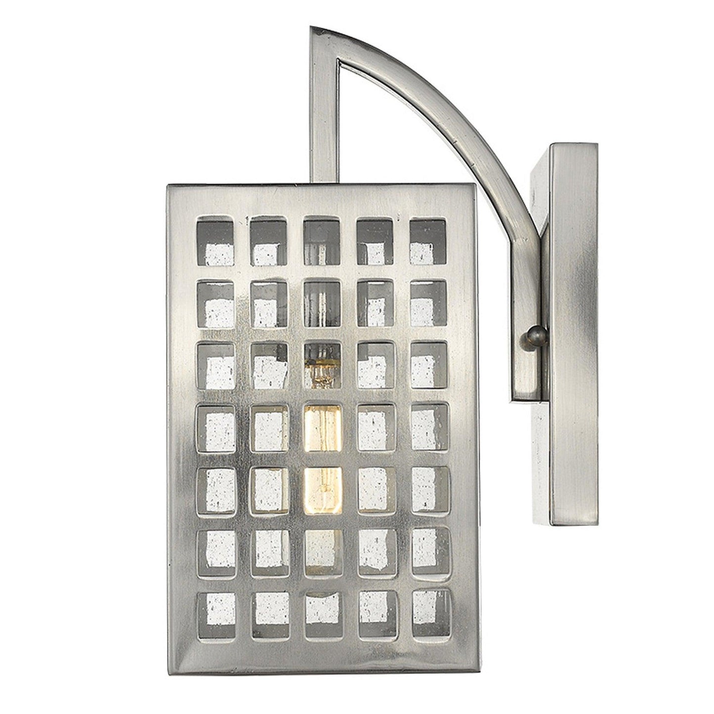 Letzel 1-Light Satin Nickel Wall Light - AFS