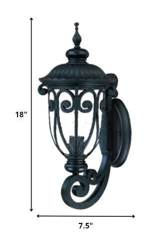 Traditional Matte Black Wall Sconce - AFS