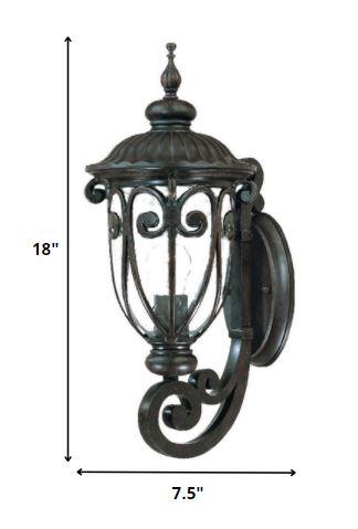 Traditional Dark Brown Wall Sconce - AFS