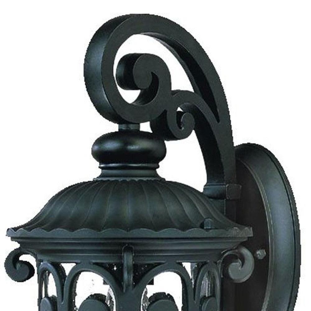 Matte Black Hanging Goblet Wall Light - AFS