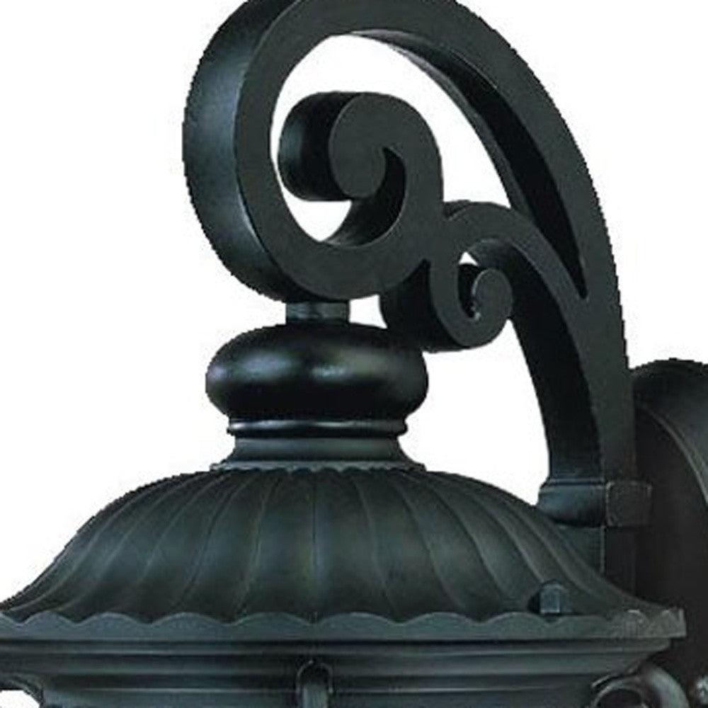 Matte Black Hanging Goblet Wall Light - AFS