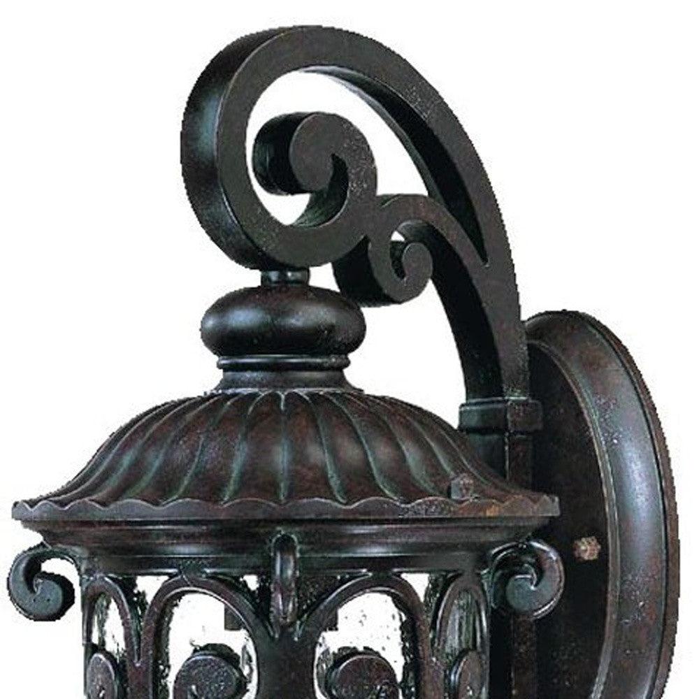 Dark Brown Hanging Goblet Wall Light - AFS