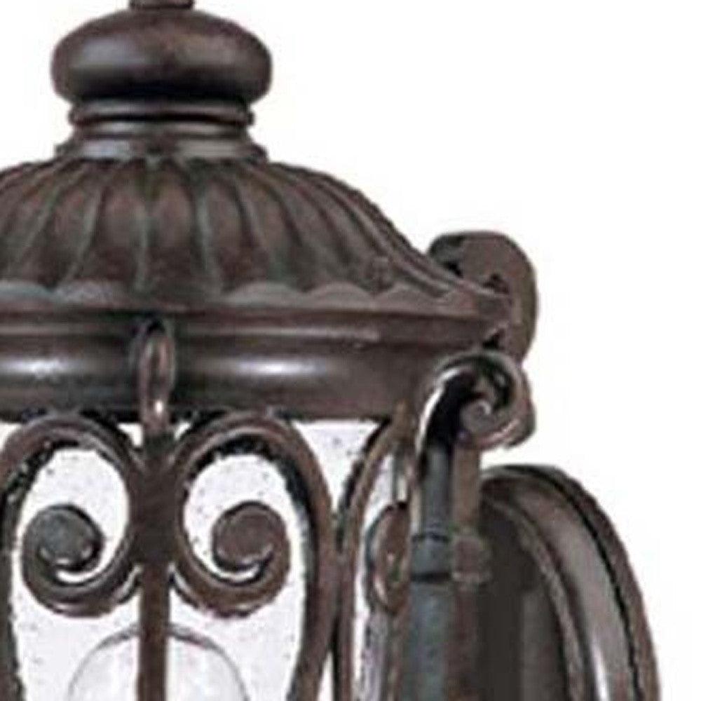 Naples 1-Light Marbelized Mahogany Wall Light - AFS