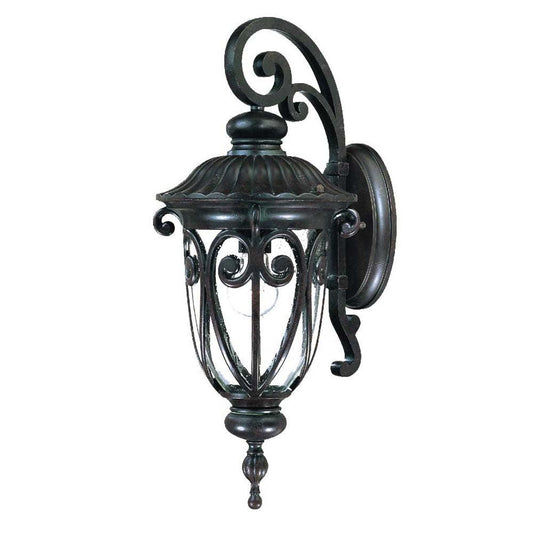 Naples 1-Light Marbelized Mahogany Wall Light - AFS