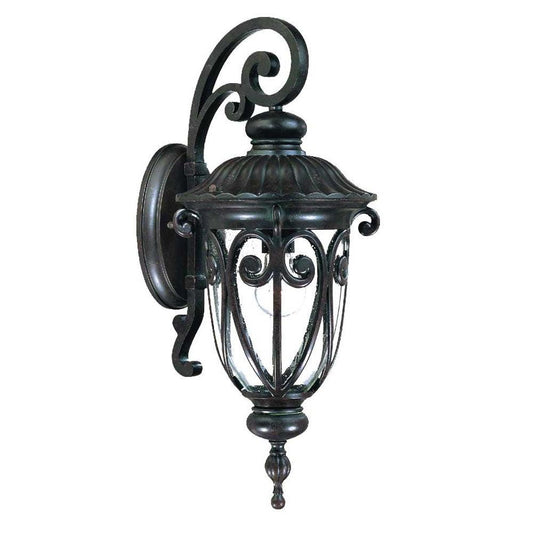 Naples 1-Light Marbelized Mahogany Wall Light - AFS