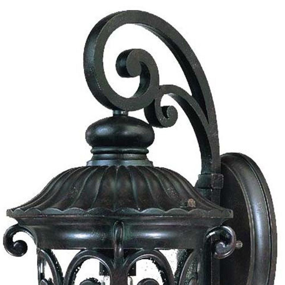 Naples 1-Light Marbelized Mahogany Wall Light - AFS