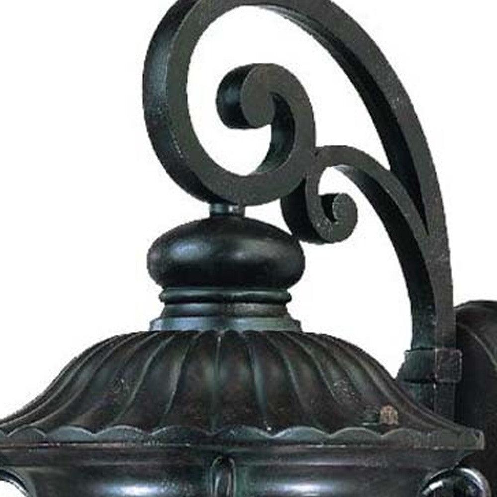 Naples 1-Light Marbelized Mahogany Wall Light - AFS