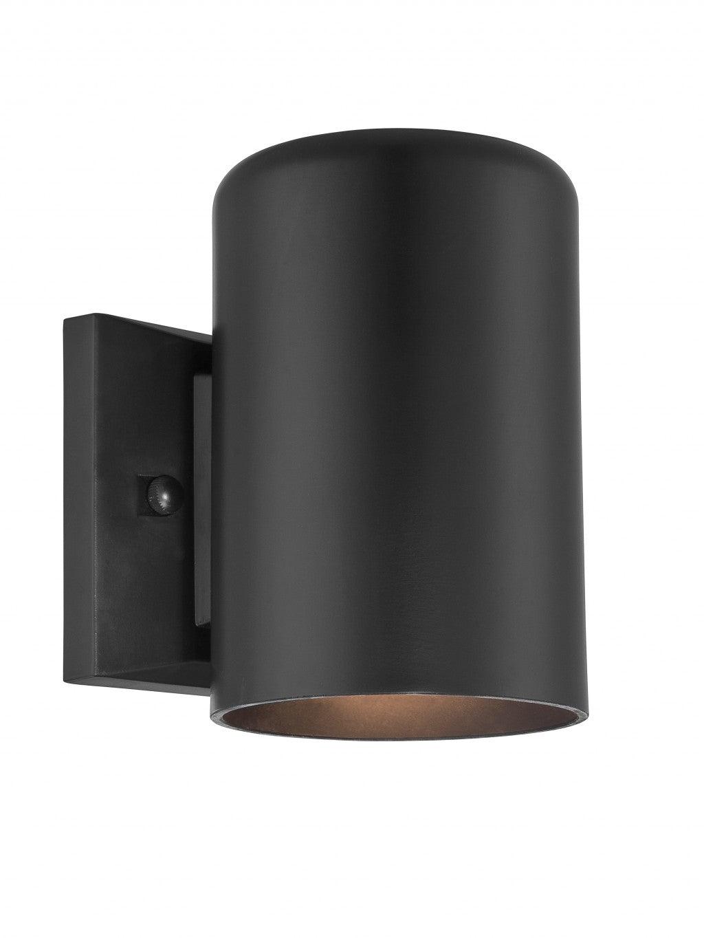 Minimalist Matte black Cylinder Wall Light - AFS