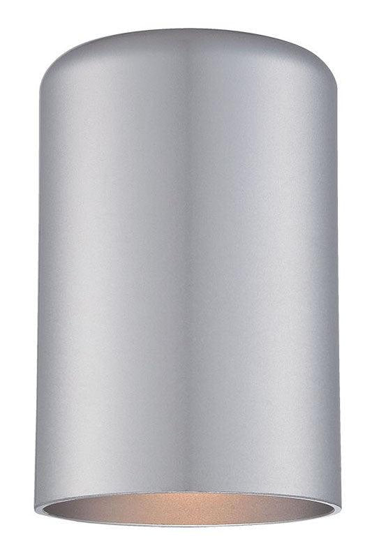 Minimalist Brushed Silver Cylinder Wall Light - AFS