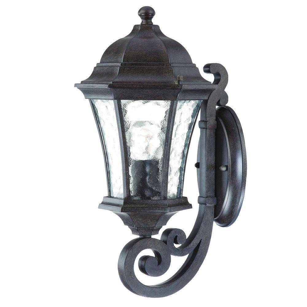 Antique Black Tapered Lantern Wall Light - AFS