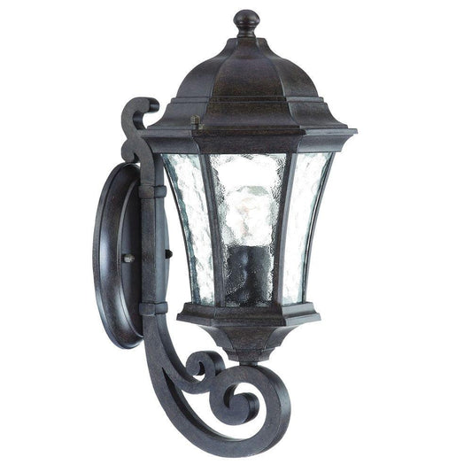 Antique Black Tapered Lantern Wall Light - AFS