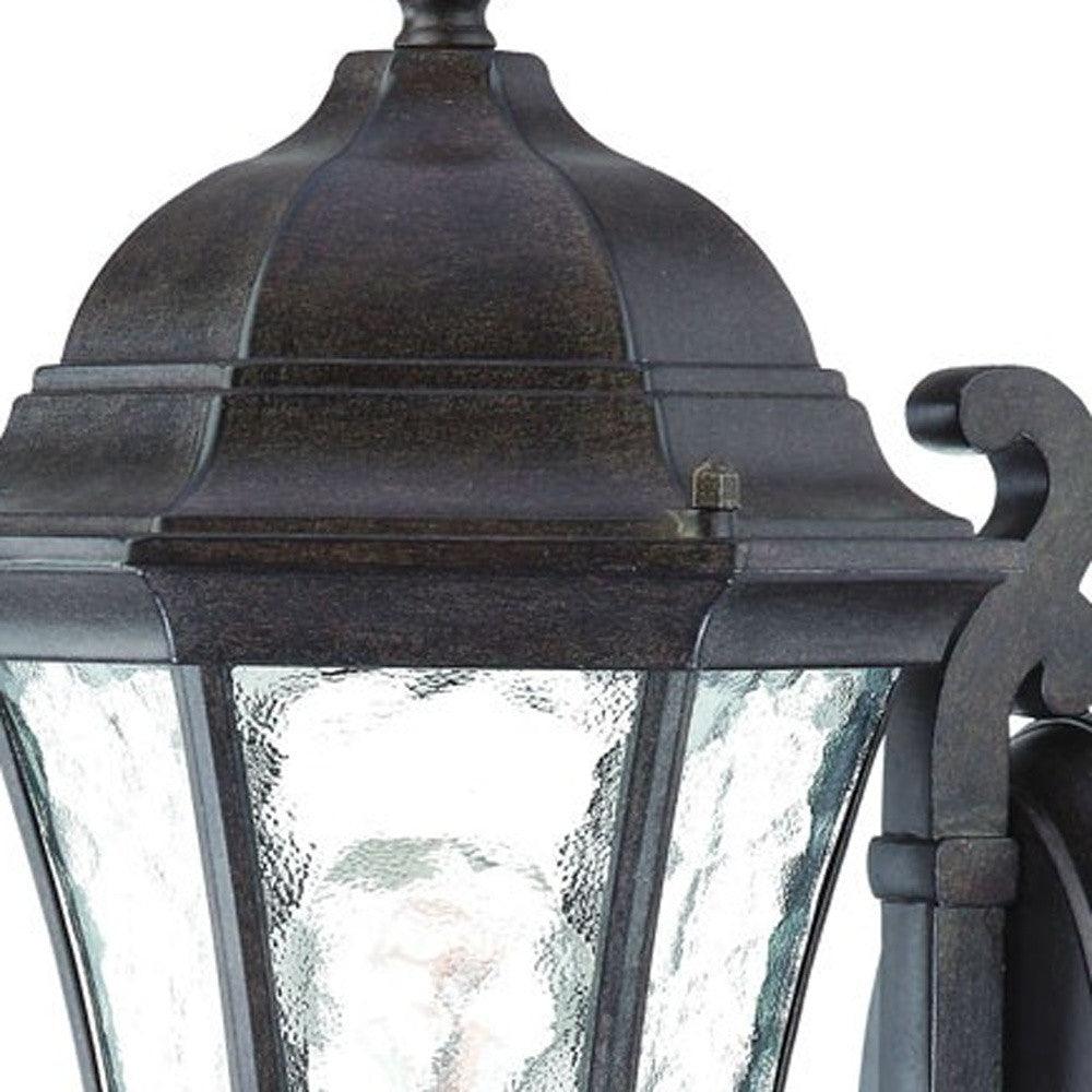 Antique Black Tapered Lantern Wall Light - AFS