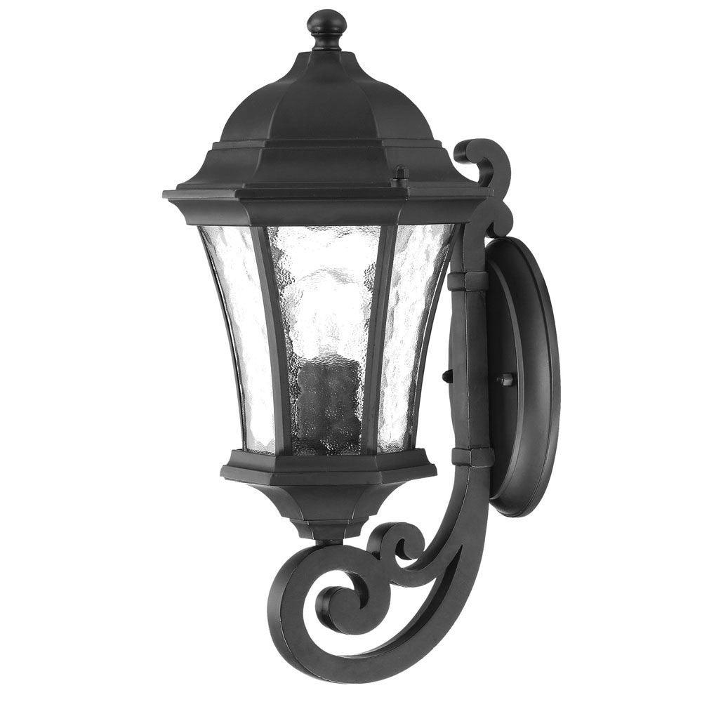 Matte Black Tapered Lantern Wall Light - AFS