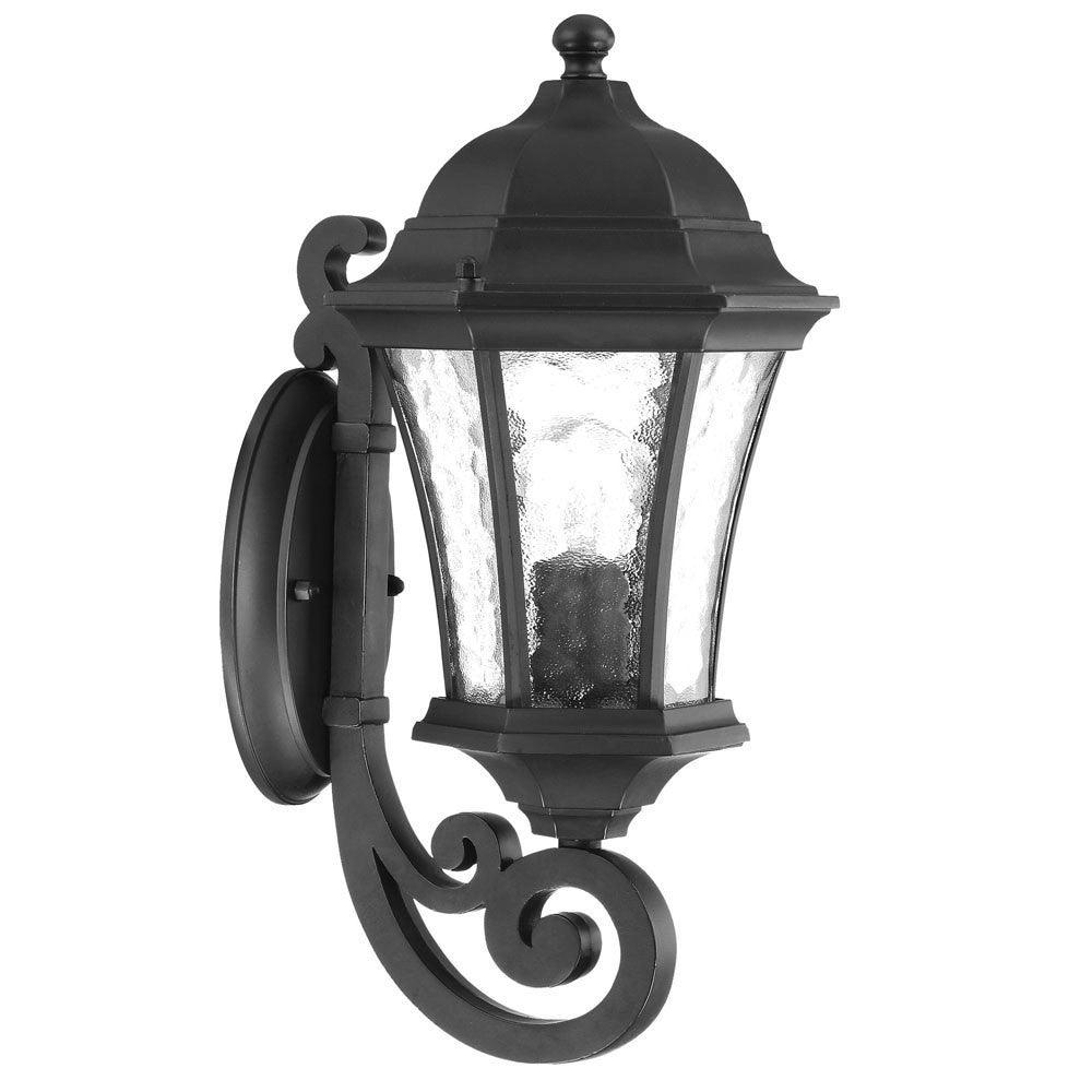 Matte Black Tapered Lantern Wall Light - AFS