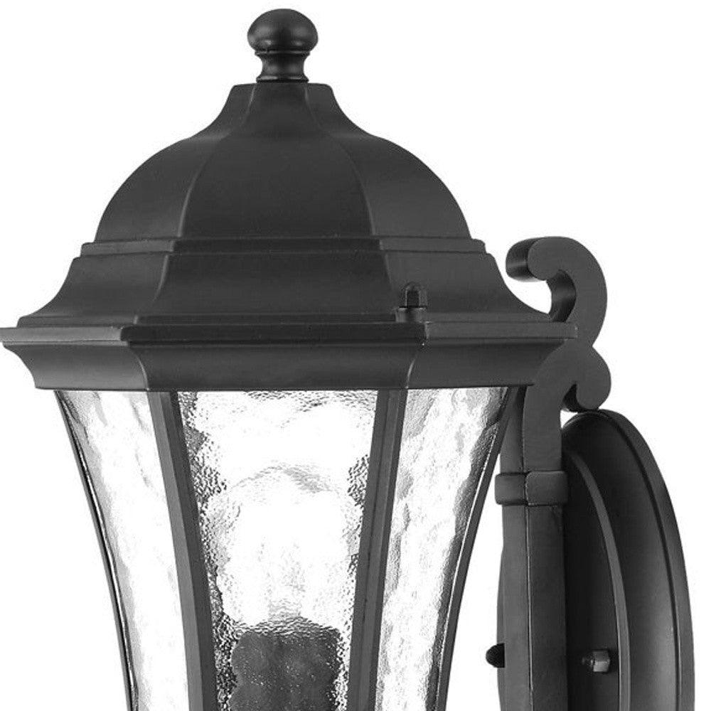 Matte Black Tapered Lantern Wall Light - AFS