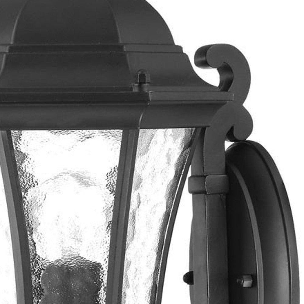 Matte Black Tapered Lantern Wall Light - AFS