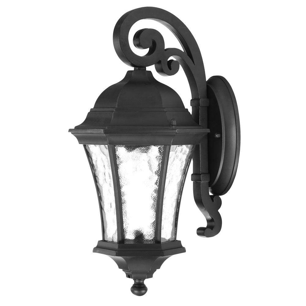 Matte Black Tapered Hanging Lantern Wall Light - AFS