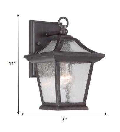 Matte Black Birdhouse Shape Outdoor Wall Light - AFS